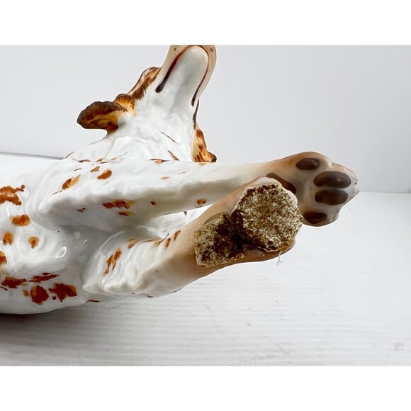 C. Martinu ENGLISH IRISH Red & White SETTER Hunting Dog Porcelain Figurine SPAIN - Picture 7 of 13